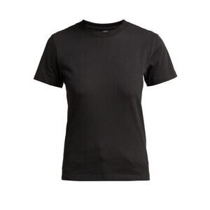 X KARLA Black The Crew Neck Cotton Tee T Shirt Small S
